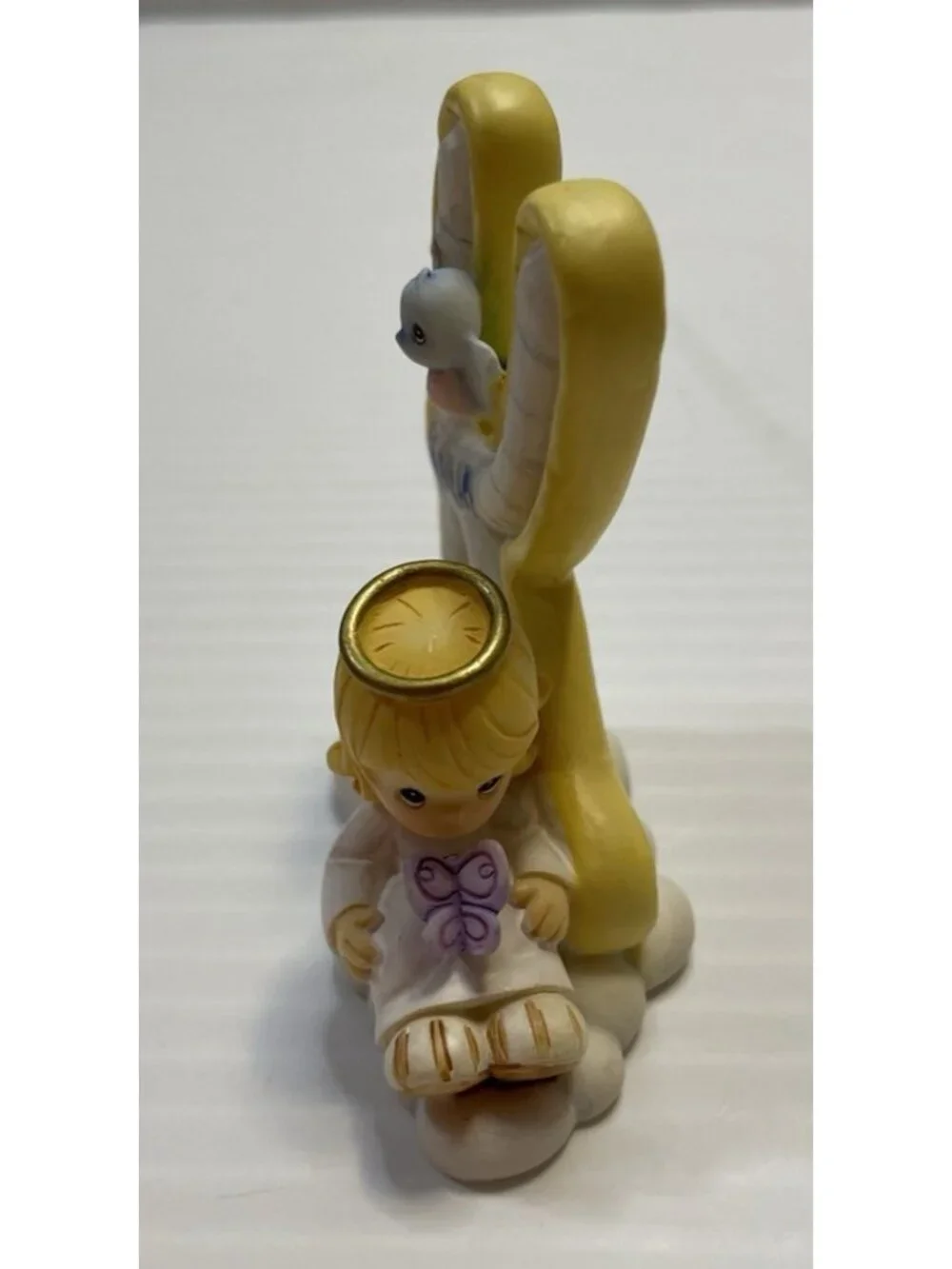 Precious Moments Letter K for Kind Angel Bird & Butterfly Figurine 2002 - NEW
